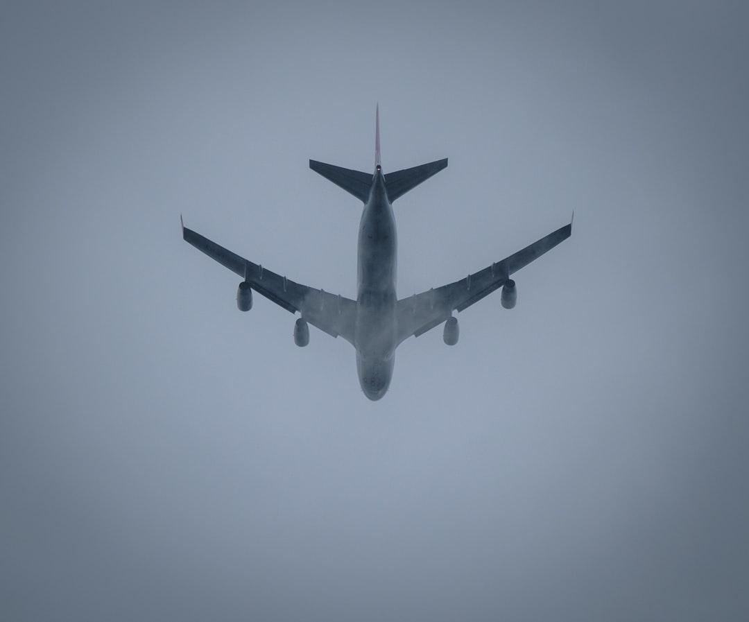 cargo plane in the clouds